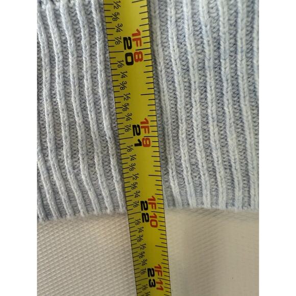 GAP Knit Sweater Women's Size Med Crew Neck - Baby blue - Picture 6 of 7